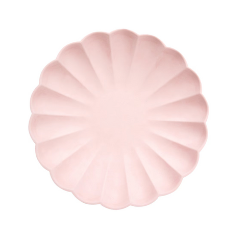 Small Candy Pink Compostable Plates