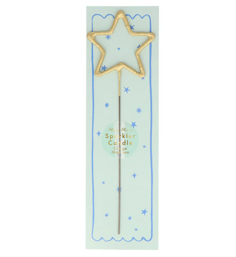 Gold Sparkler Star Candle