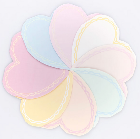 Pastel Heart Small Napkins